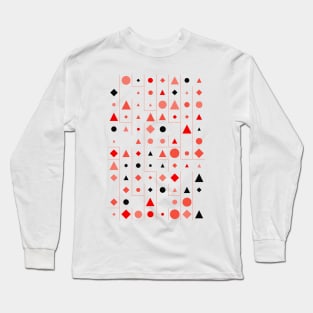 Colourful Geometric Animated Pattern Long Sleeve T-Shirt